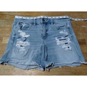 American Eagle The Dream Short Stretch Jean Shorts Distressed Women's Size 6